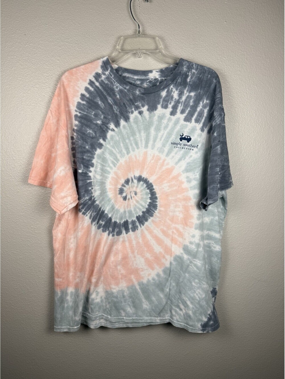 Simply Southern Womens XL Tie Dye T Shirt No Road No Problem Off Road Graphic